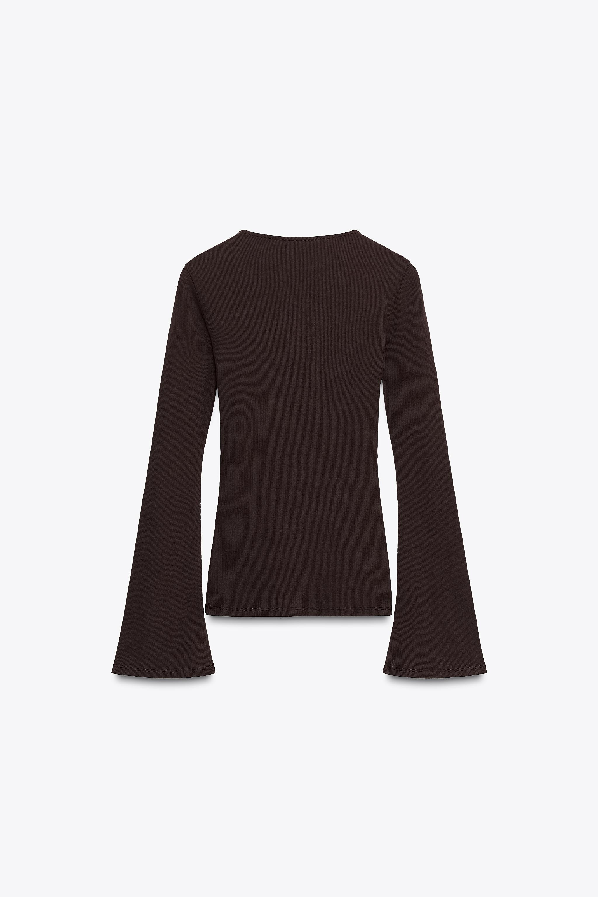 RIB TOP WITH FLARED SLEEVES | Zara US