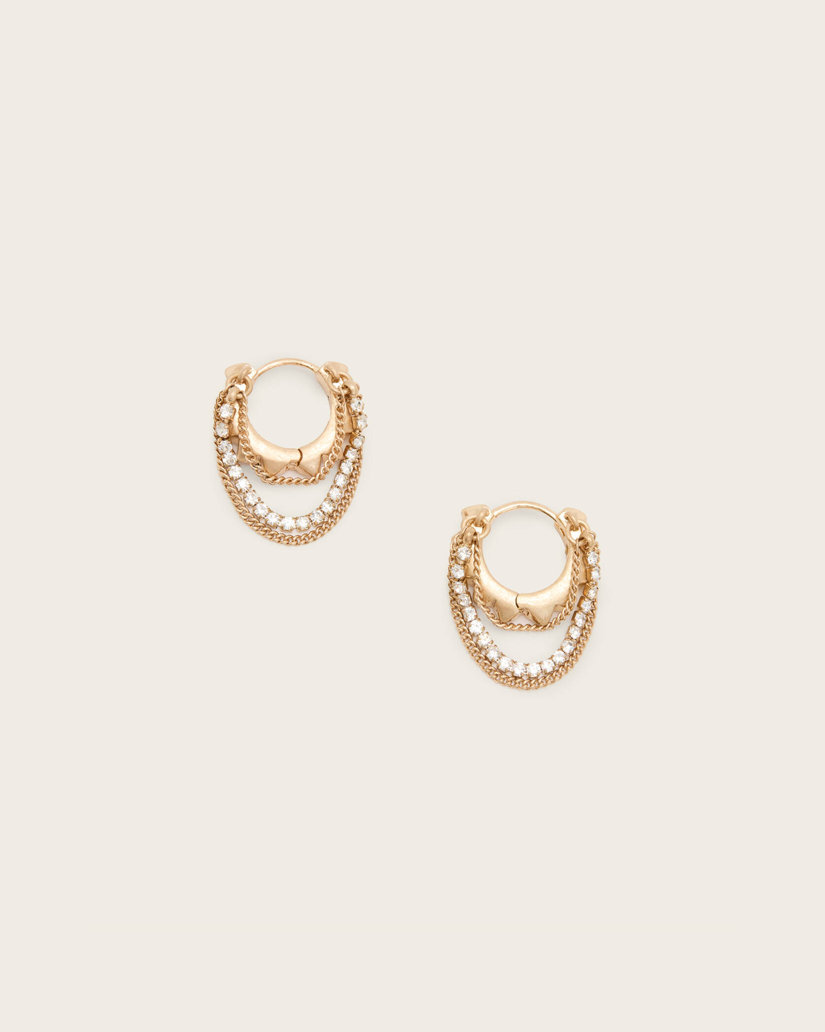 Trudy Small Chain Hoop Earrings | AllSaints UK