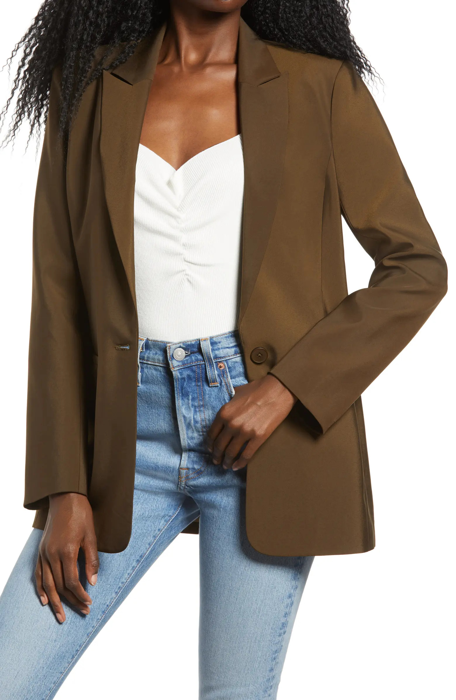 Tailored Single Button Blazer | Nordstrom