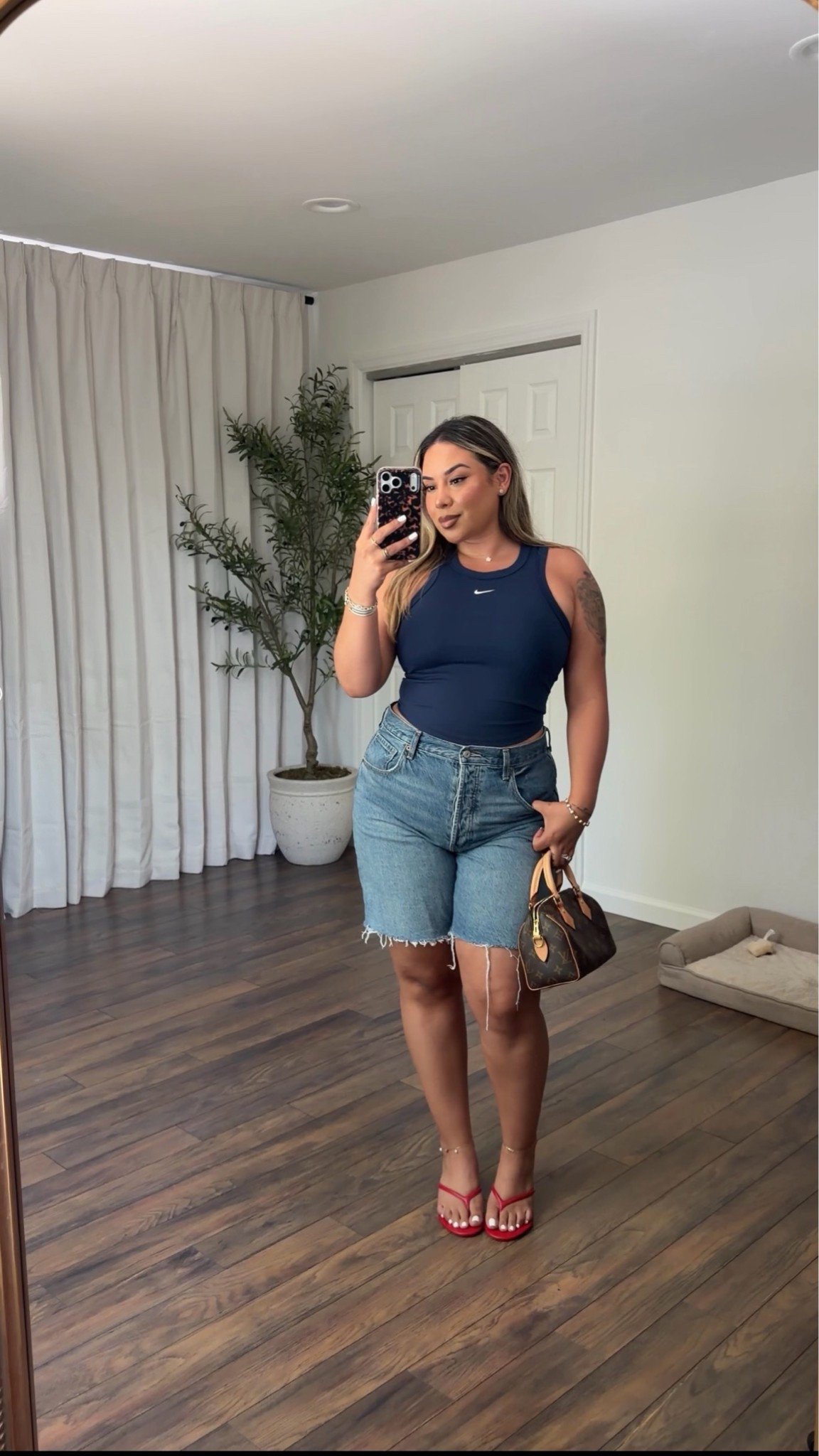 OOTD❤️💙 

Tank: L 
Shorts: 12 (TTS) these fit so comfortable, I’m typically a 10 but I go up a size in jeans shorts

#LTKootd #LTKSeasonal #LTKMidsize