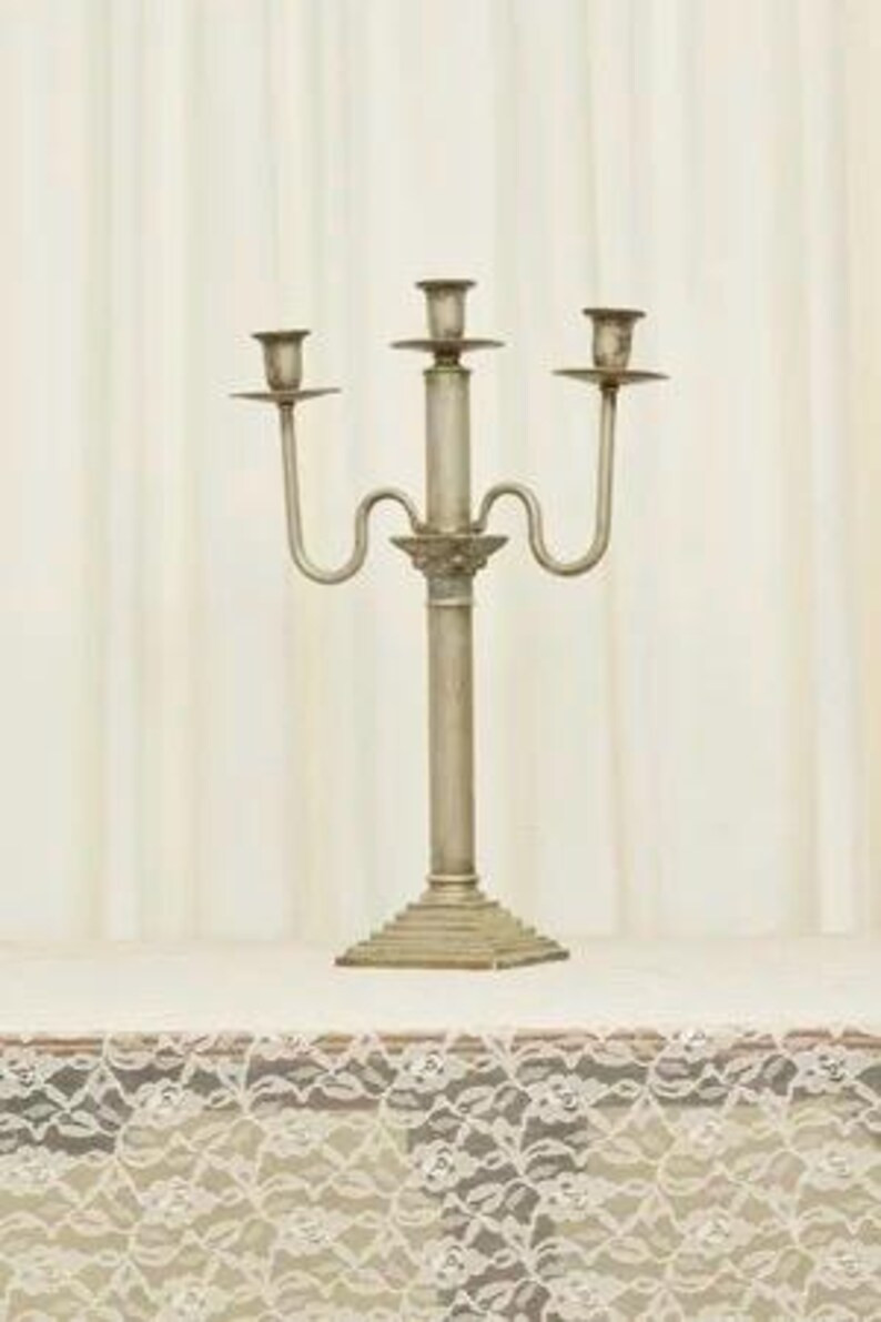 Vintage Tall Neoclassical Candleabra - Etsy | Etsy (US)