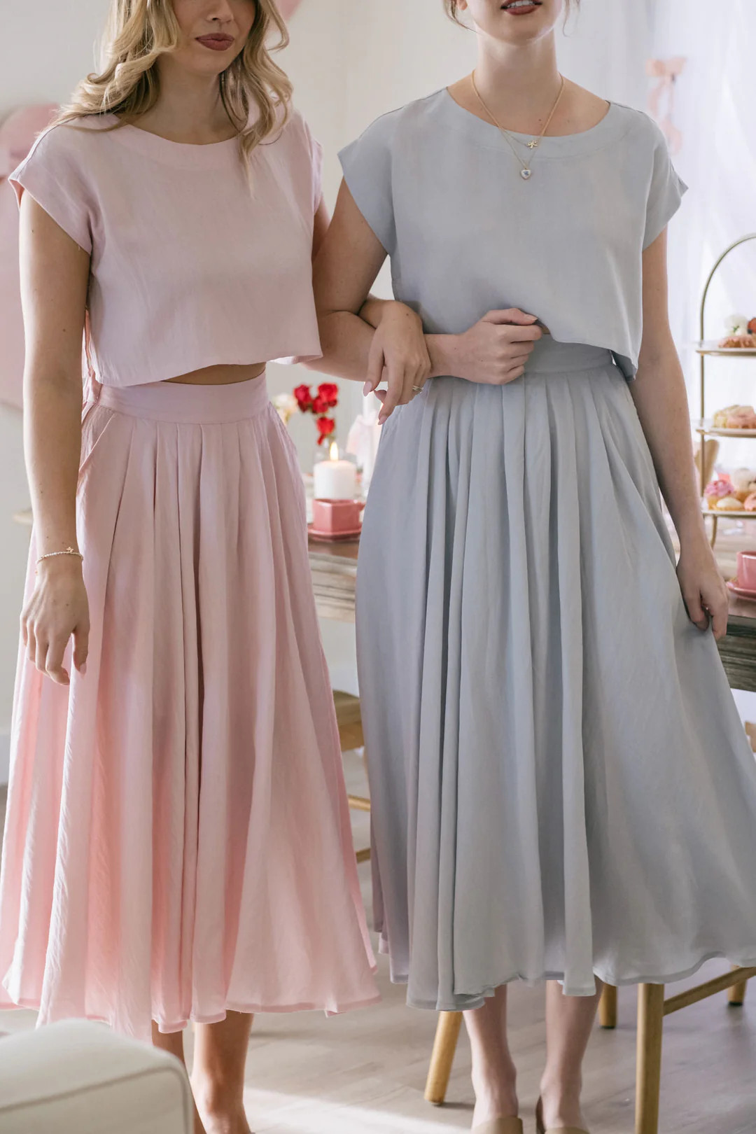 Noemi Two Piece Skirt Set | Morning Lavender