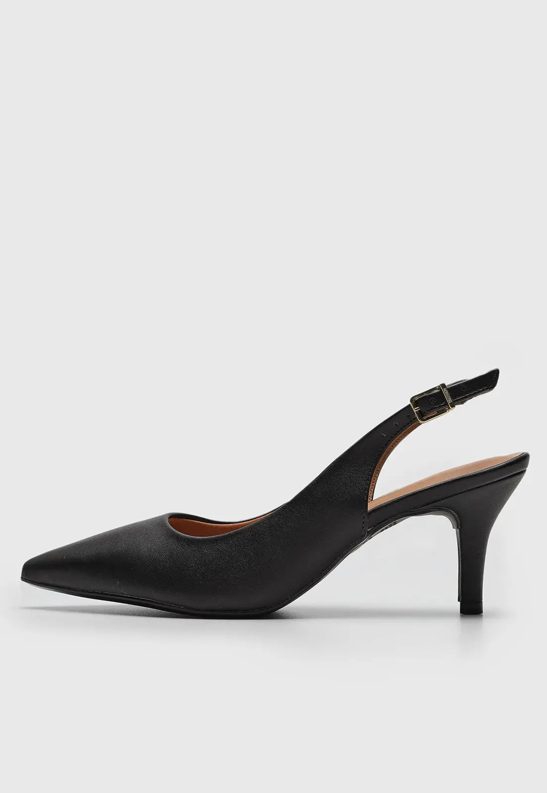 Scarpin Slingback Vizzano Fosco Preto | Dafiti (BR)