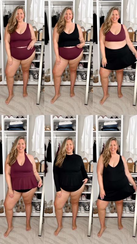 New SPANX Swimwear Try-On! Use code ASHLEYDXSPANX for a discount on full price items at checkout! 
1. 3X in the top and bottoms. The top is so supportive and the fabric feels so high quality. The ultra hi-rise bottoms have a good bit of compression without feeling too restrictive and they are an apron belly girlie’s dream.
2. 3X in the top and bottoms. Wearing the same Ultra Hi-Rise Bottoms here but switched out the color of the same peplum top and I love how this looks! 
3. 3X in the top and 2X in the swim skirt. I got the swim skirt in a 2X and it fits great on me, but if you’re unsure or between sizes, it doesn’t hurt to size up because there is compression! I stayed with a size 3X here and it fits my 42DD bust perfectly! There’s no underwire in these swim tops but they are SO supportive and lifting. It’s magic! 
4. 3X in the top and bottoms
This is absolutely, hands down the best tankini top I have ever put on. It has everything I love in a tankini. It’s a halter style, the fabric feels so nice and high-quality, and it feels nice and supportive. I got this top in a 3X but I honestly think the 2X would have worked on me. Same swim bottoms but in black!
5. I am wearing a size 2X in this swim shirt over my bikini and it’s perfect for those days after you get just a little too much sun and the pool/beach! 
6. I got the size 2X in this swim dress, but I found it fit snug and a bit short on my body — I am naturally high-waisted so one pieces and swim dresses often run short on my torso. I would recommend sizing up in this one! It’s so cute and chic, and honestly kind of just looks like an athletic dress you could totally wear out and about before heading to the pool! LOVE it! 

#LTKPlusSize #LTKSeasonal #LTKSwim