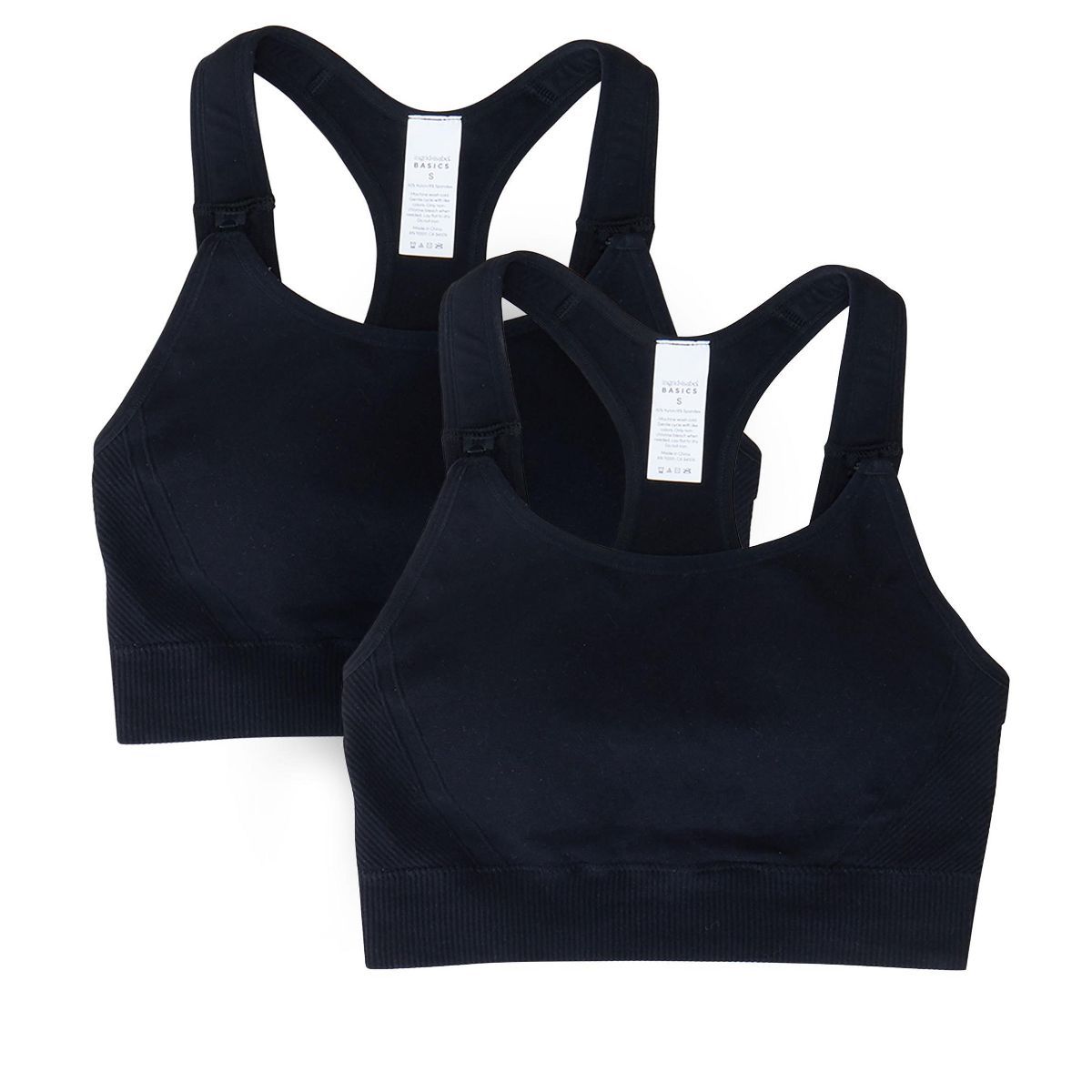 Ingrid & Isabel Maternity Seamless Nursing Sports Bra Bundle 2 Pack | Target