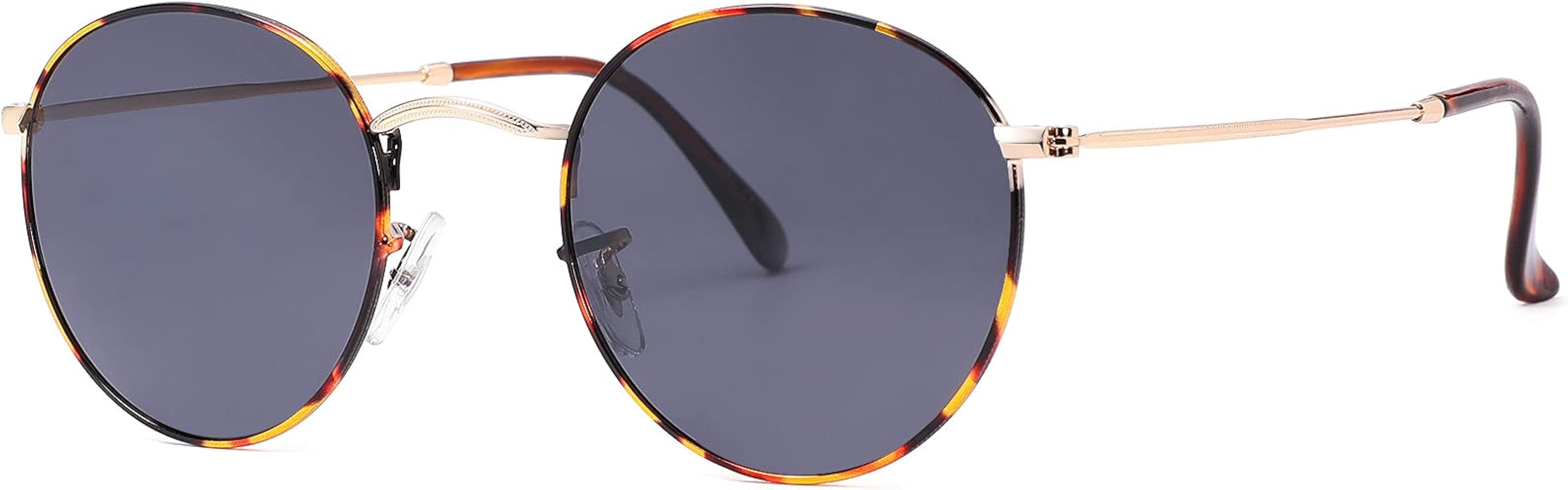 Pro Acme Small Round Metal Polarized Sunglasses for Women Retro Designer Style | Amazon (US)