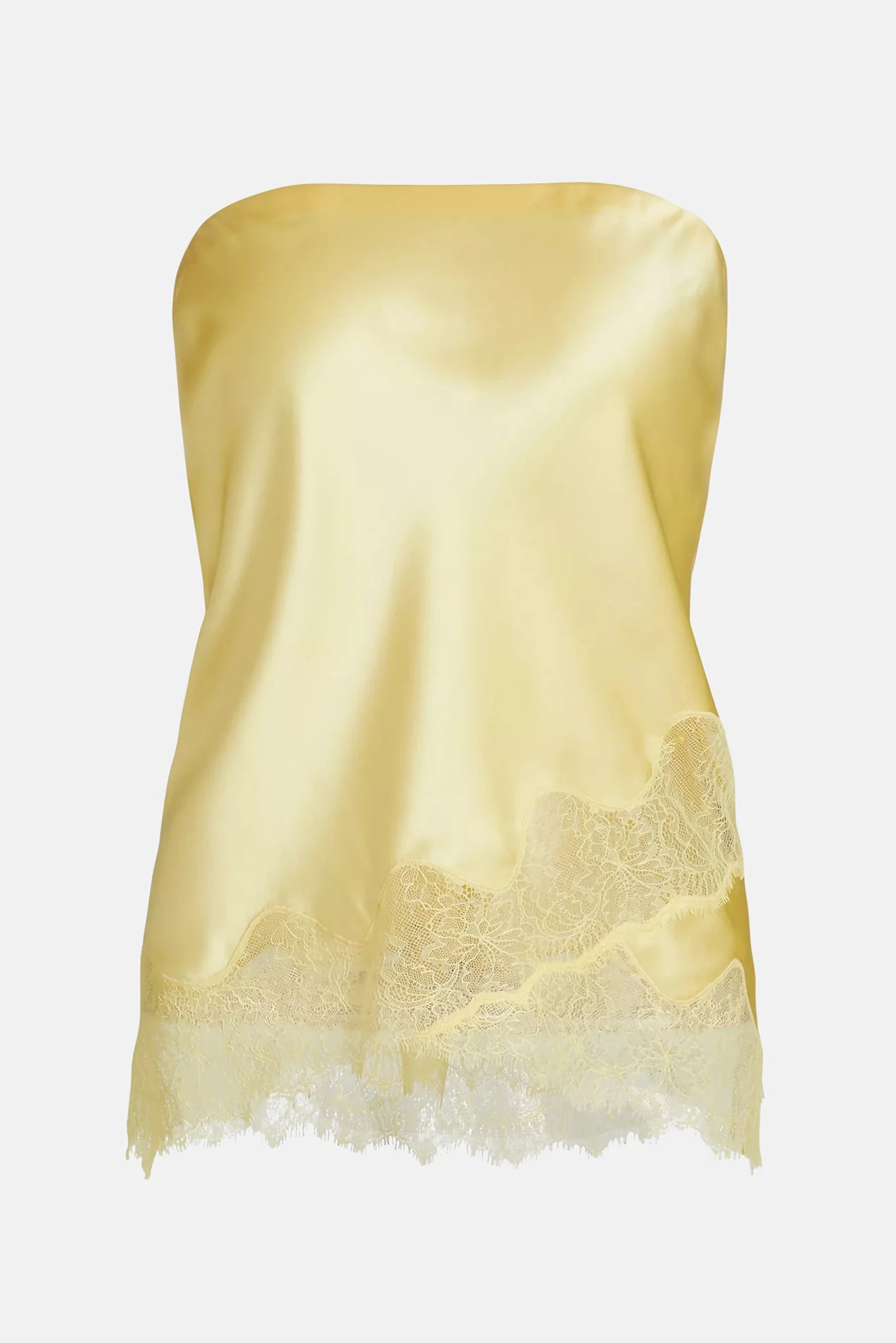 Odessa Strapless Camisole Yuzu | Blue & Cream