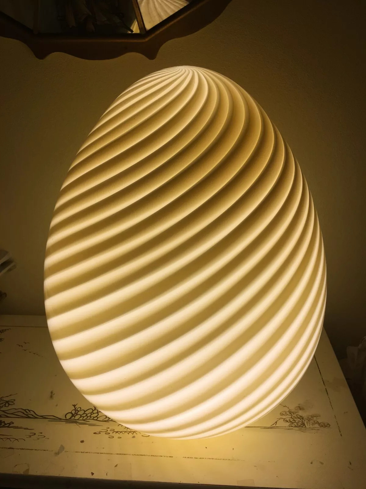 Vetri Murano Italy-Hand Blown Glass Egg Lamp ca. 1970 (LOW $19.99 shipping) | eBay US