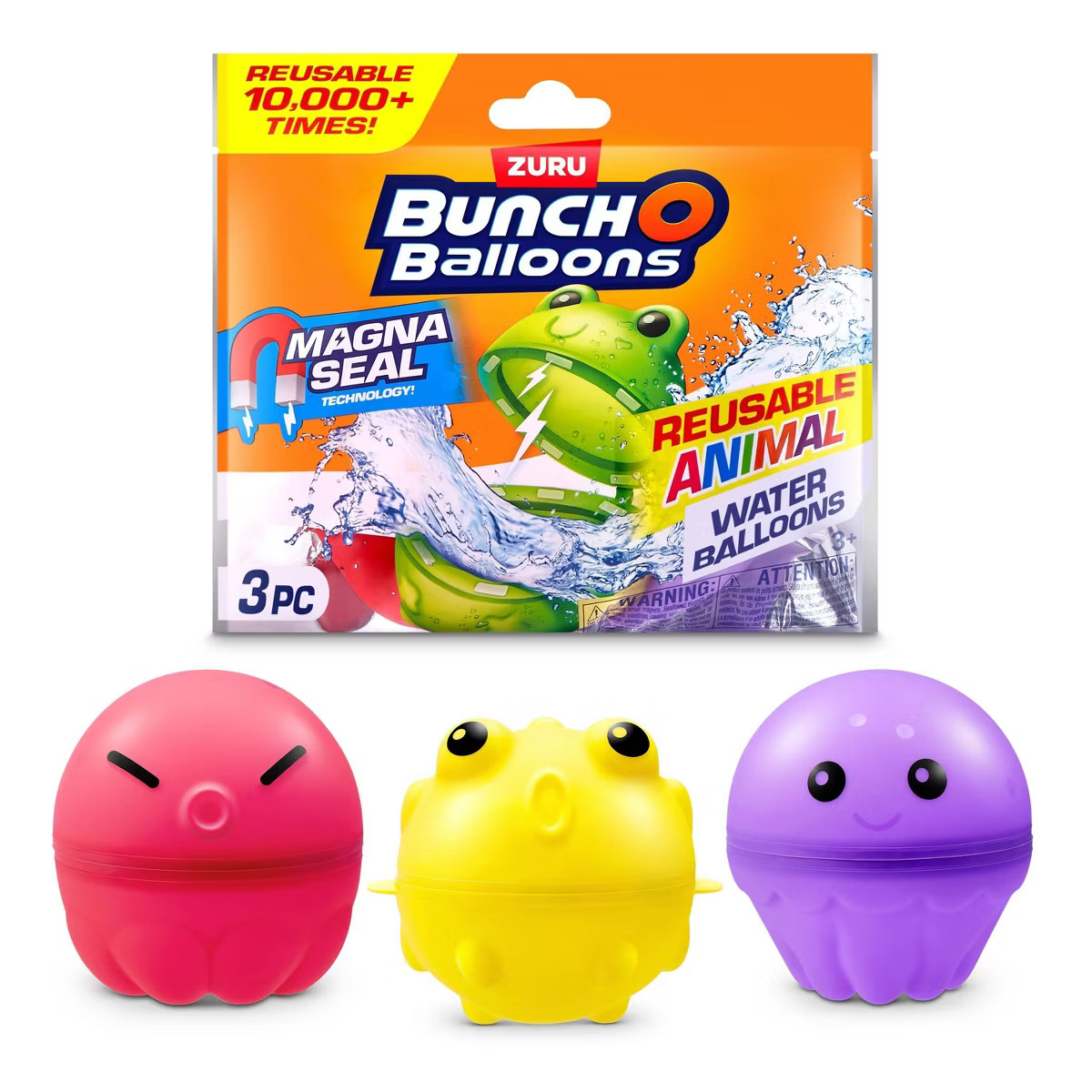 Bunch O Balloons Reusable Water Balloons Animals - 3pk | Target