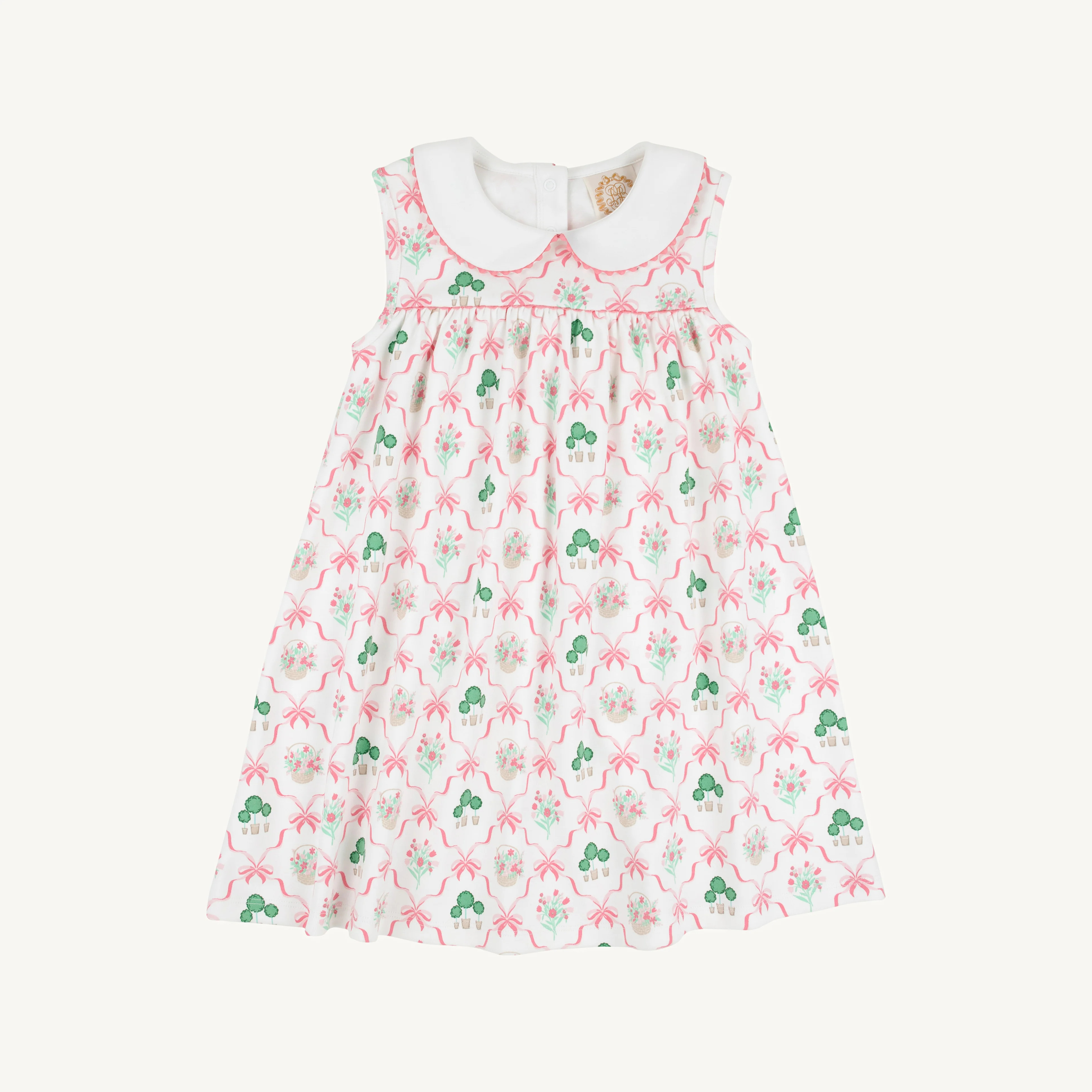 Sleeveless Mary Dal Dress - Boxwoods & Bows with Romany Rose & Worth A | The Beaufort Bonnet Company