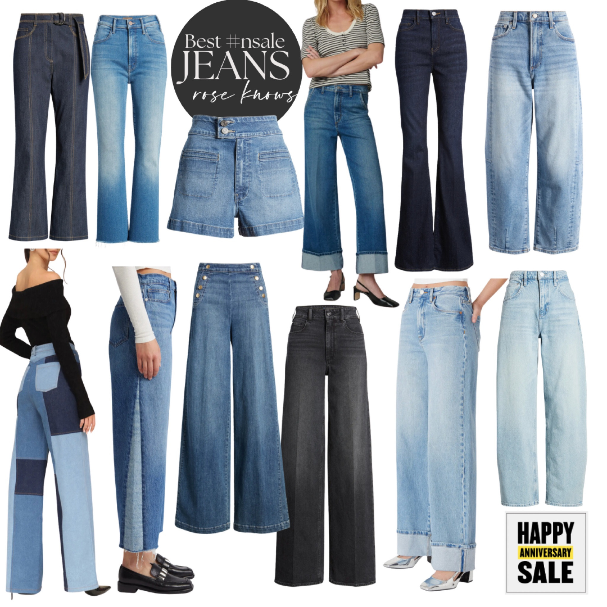 Best #nsale denim for women!
Nordstrom anniversary sale jeans 
Including shorts, barrel leg styles, wide cuffs, sailor details, patchwork, wide leg and flared styles ❤️

#LTKxNSale #LTKSummerSales #LTKFindsUnder100