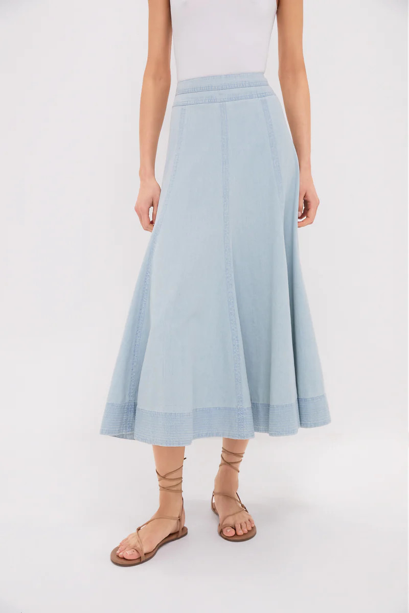 Light Wash Denim Brynn Skirt | Tuckernuck (US)