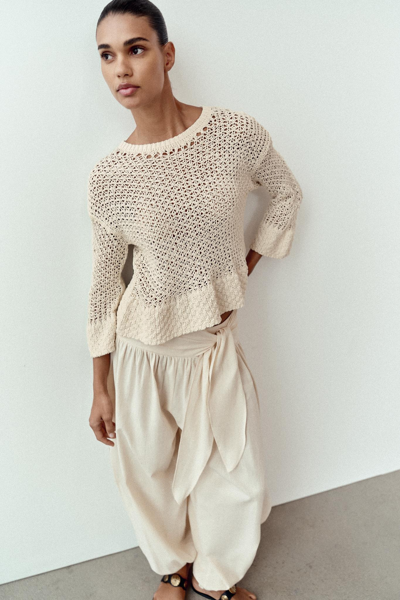 TIED BALLOON PANTS | Zara US