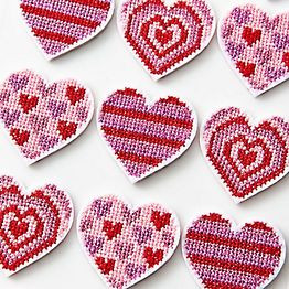 Stitched Heart Stickers | Paper Source | Paper Source