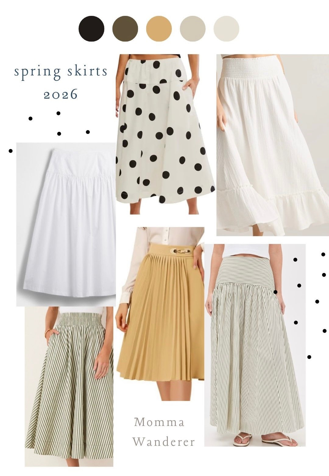 Spring trends 2026: midi and maxi skirts. I previously talked about drop waist skirts, here are some other options for your spring capsule wardrobe. 

#LTKOver40 #LTKSeasonal