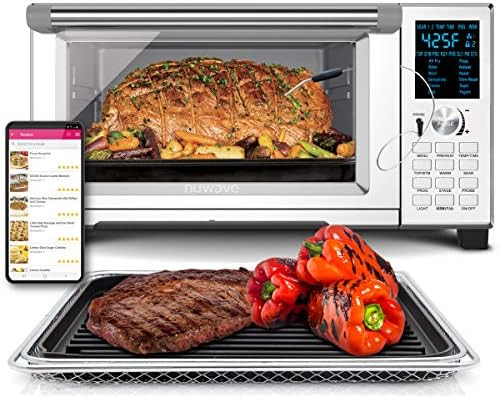 NuWave Bravo XL Convection Air Fryer Oven Grill 30-Quart 10-in-1; Temperature Probe; Grill/Griddl... | Amazon (US)
