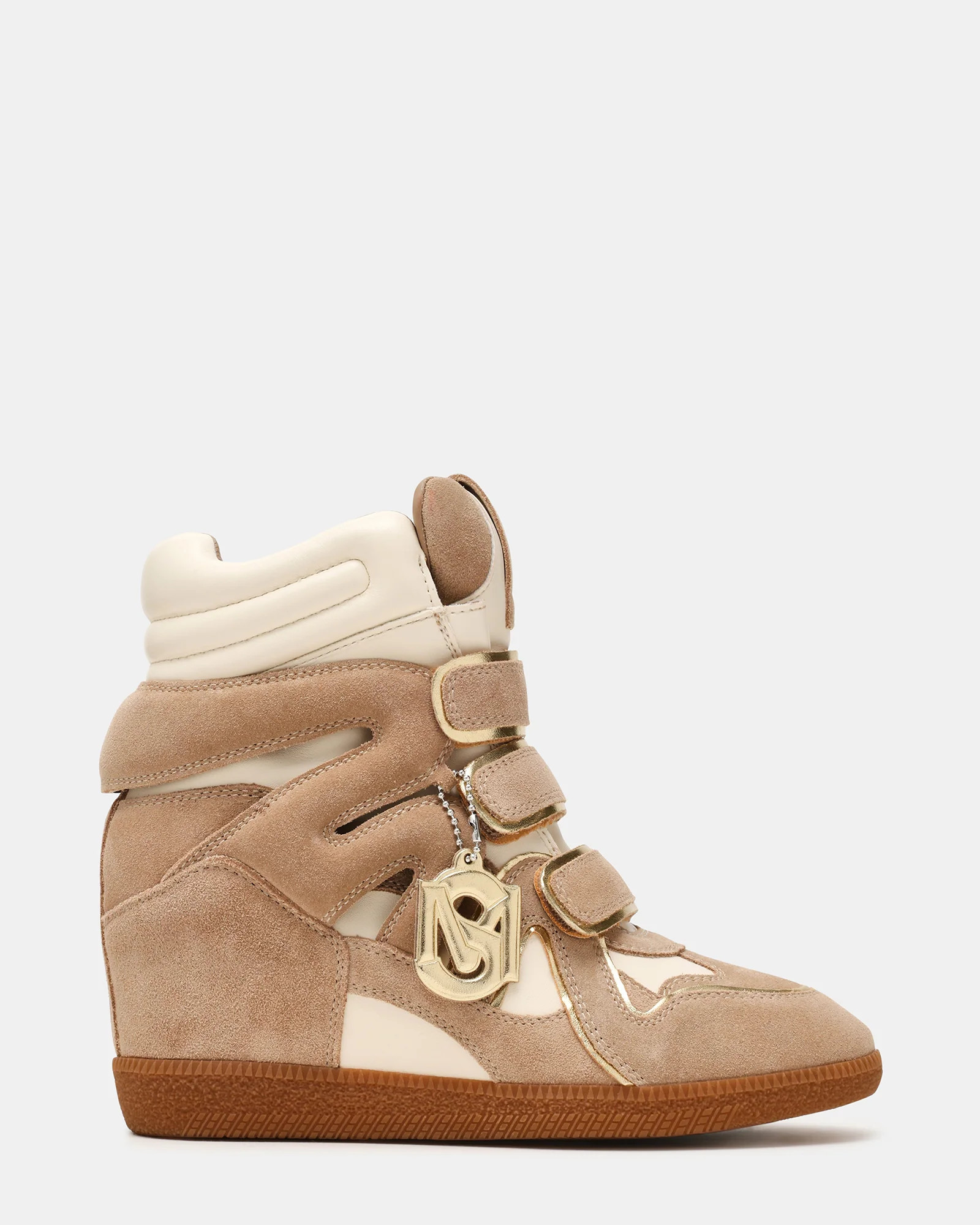 MAVIS Sand Suede High-Top Velcro Women's Sneaker | Steve Madden (US)