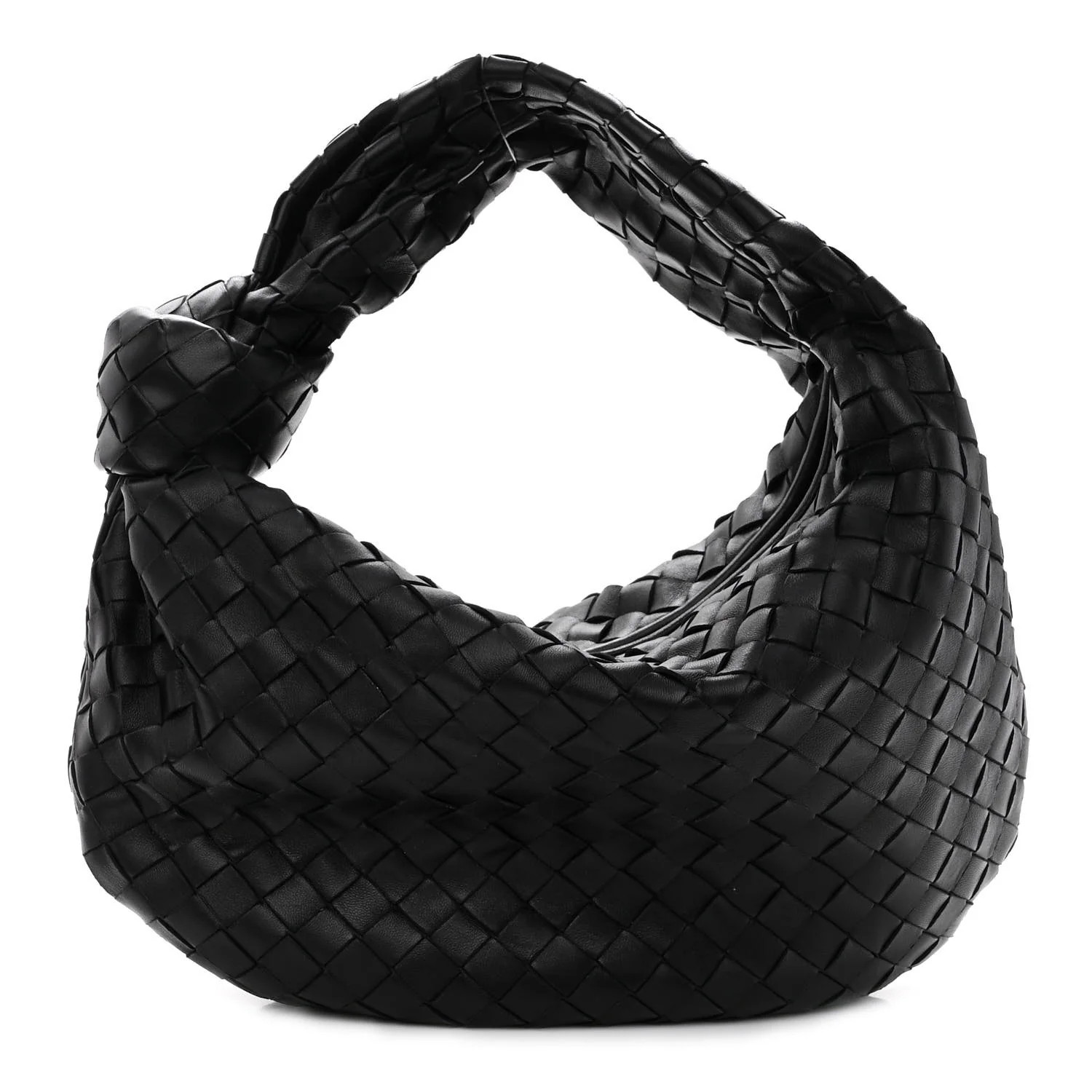 Nappa Intrecciato Teen Jodie Hobo Black | FASHIONPHILE (US)