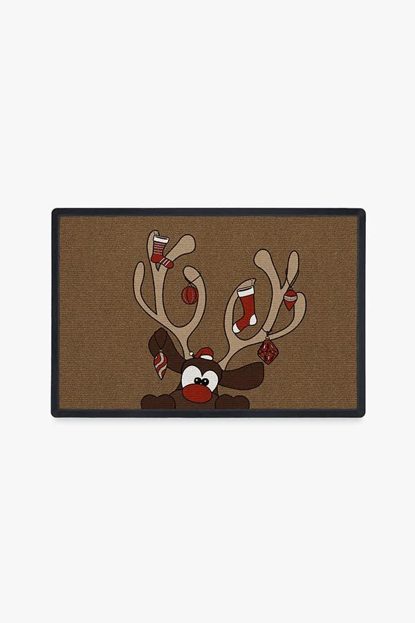 Holiday Reindeer Doormat | Ruggable