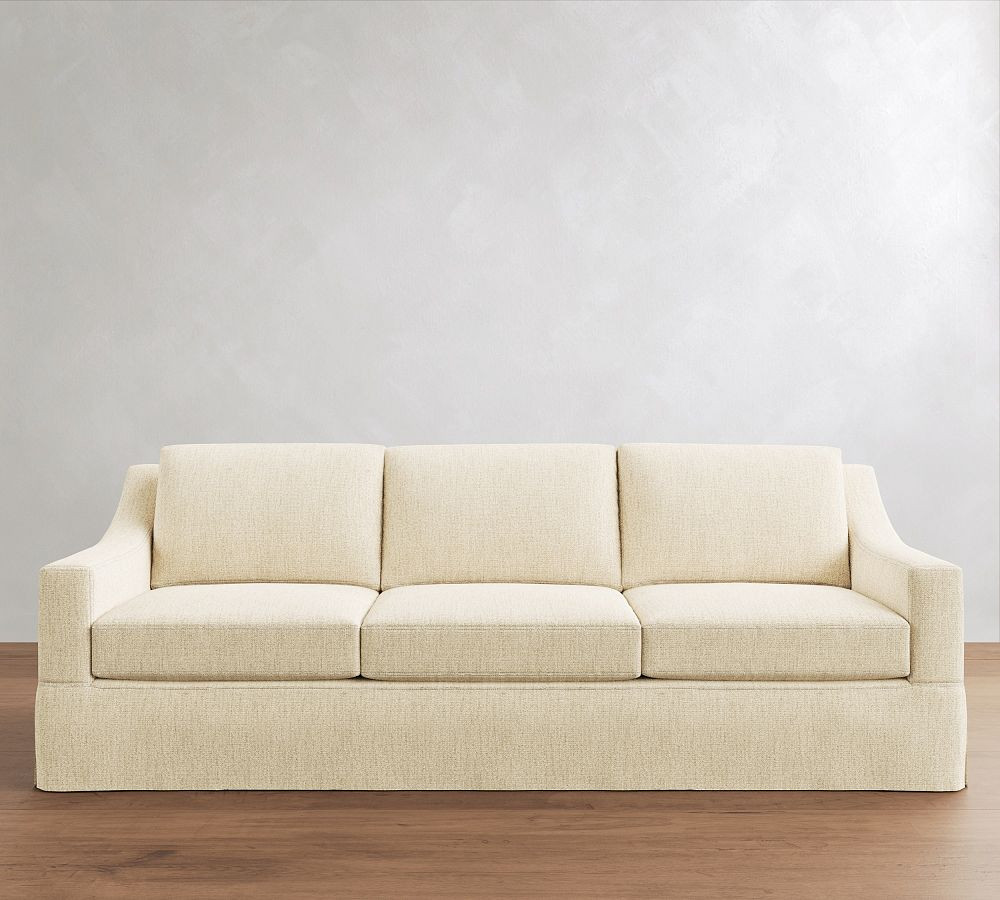 York Slope Arm Slipcovered Sofa (60"-108") | Pottery Barn (US)