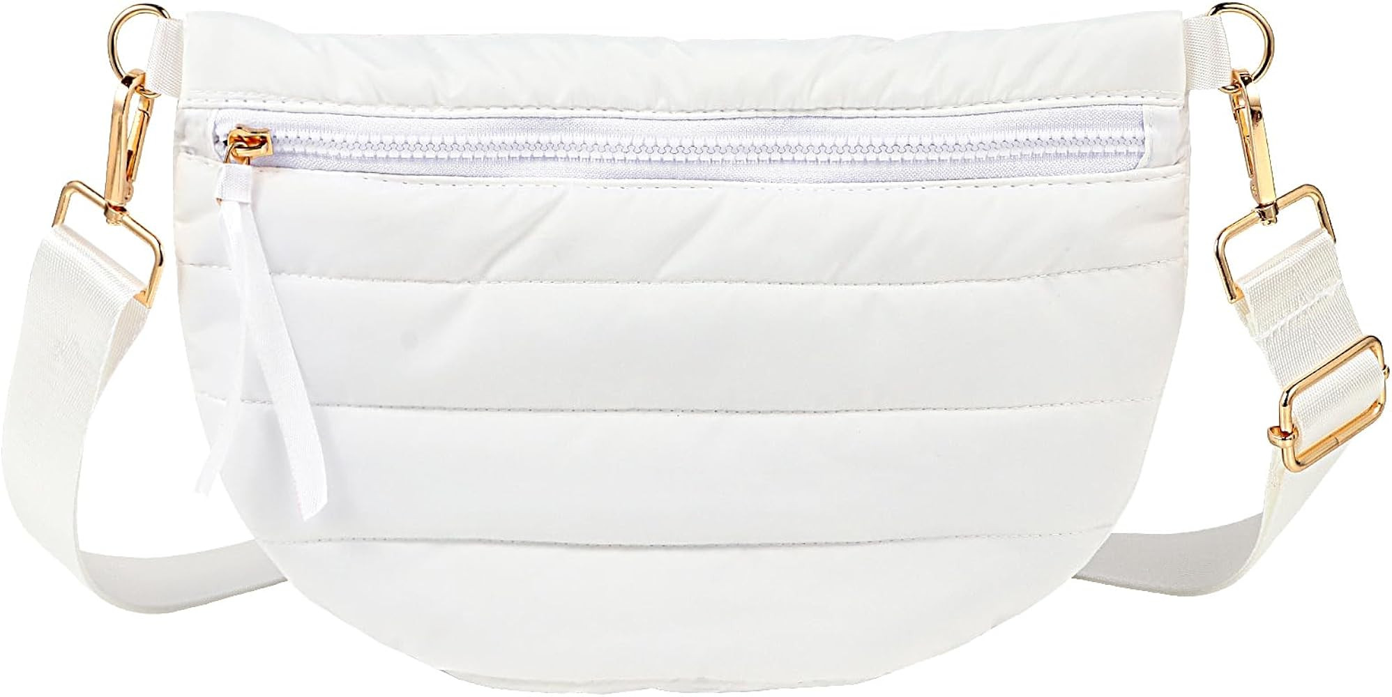 Quilted Puffer Belt Bag Puffy Sling Bag Fanny Pack Puffer Crossbody Bags Chest Belt Bum Waist Bag... | Amazon (US)