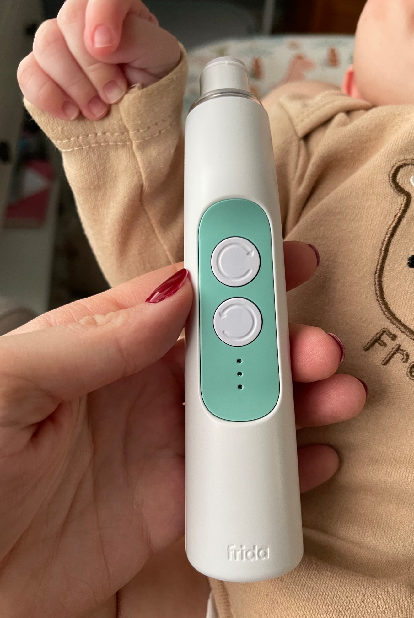 Frida Baby Electric Nail Buffer to file down baby nails and keep their little fingers safe  

#LTKBaby #LTKBump