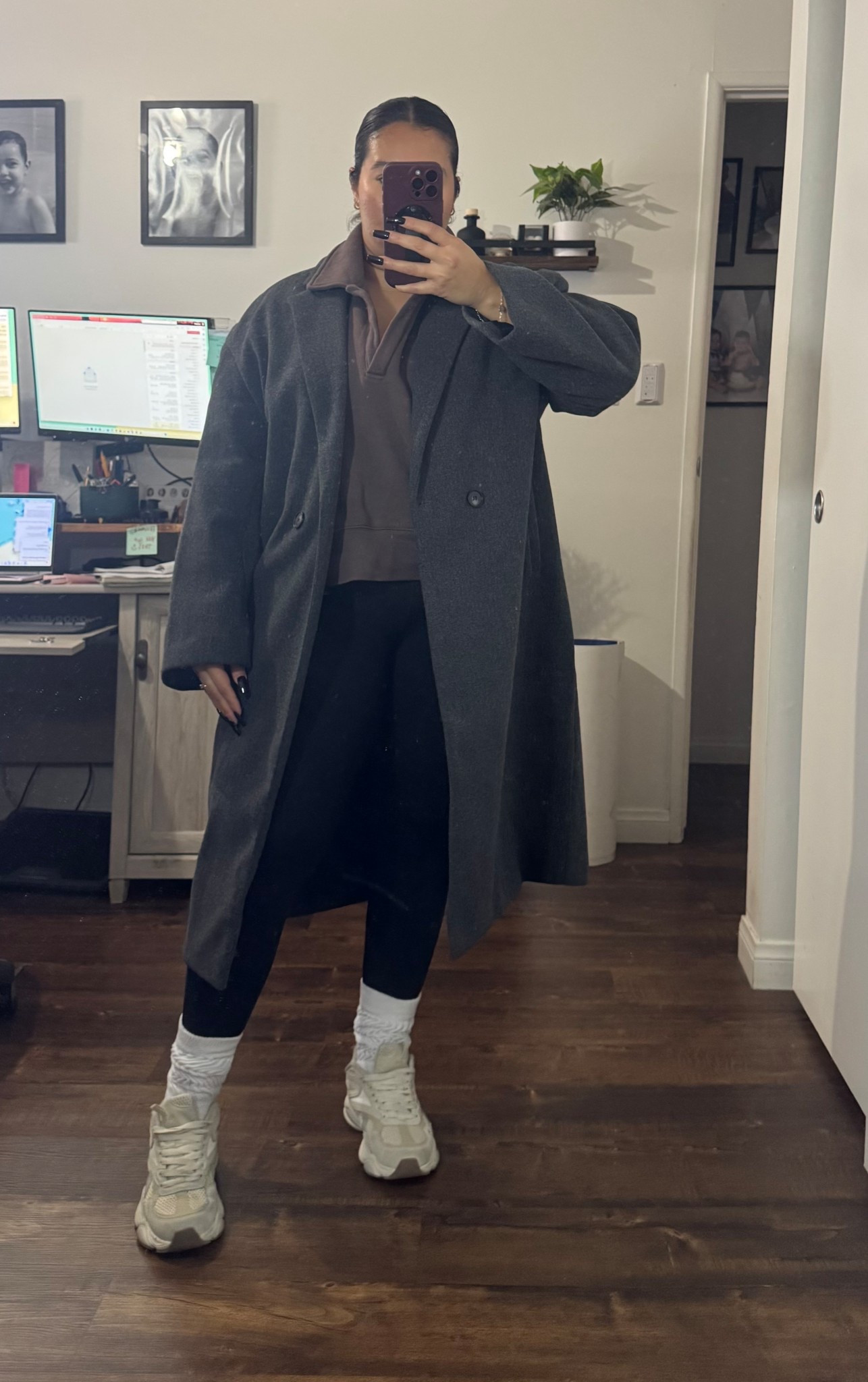 What I wore for morning school drop offs. The mornings have been colder and I love it. I threw on an easy quarter zip sweater and added a trench coat for warmth and to elevate the look. 

Trench coat- large / runs big / good quality / keeps you warm 
Leggings - medium / tts / super comfortable/ squat proof 


Winter outfit 
Winter coat 
Midsize fashion 
Midsize outfit 
Mom outfit idea 
Travel outfit 
Airport outfit 
Casual style 
School drop off outfit 


#LTKPetite #LTKMidsize #LTKootd