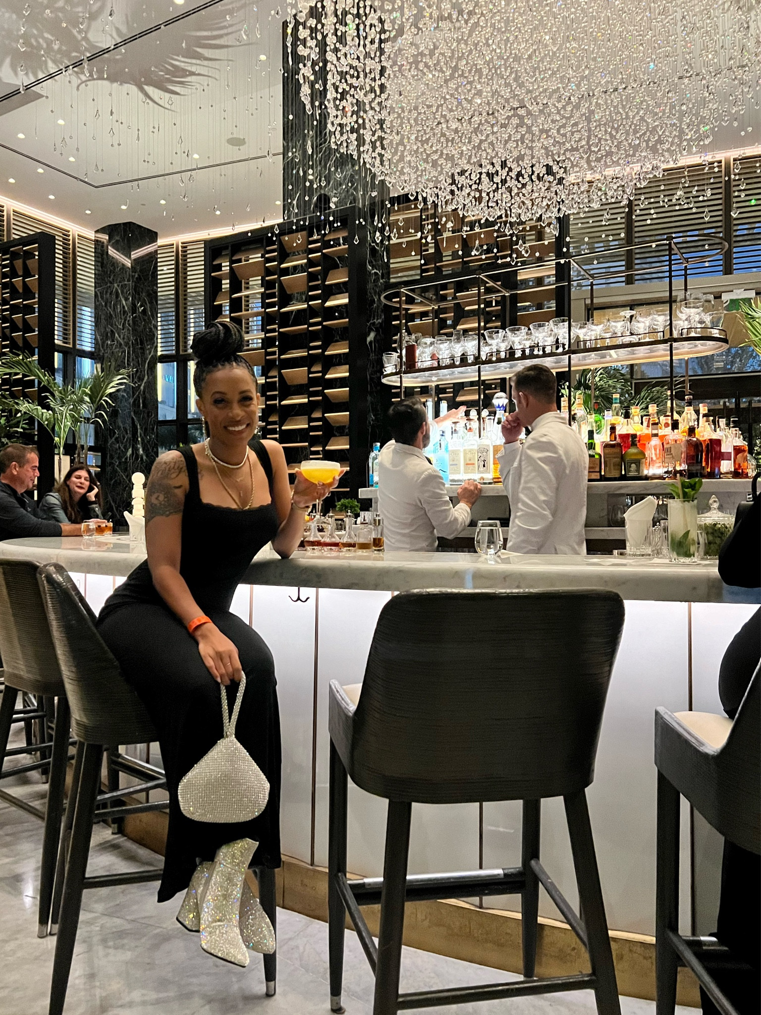 Great place to take pictures and have dinner and drinks. Loved the bartenders here and the atmosphere. 

These boots are so comfortable to walk in!

#LTKShoeCrush #LTKParties #LTKStyleTip