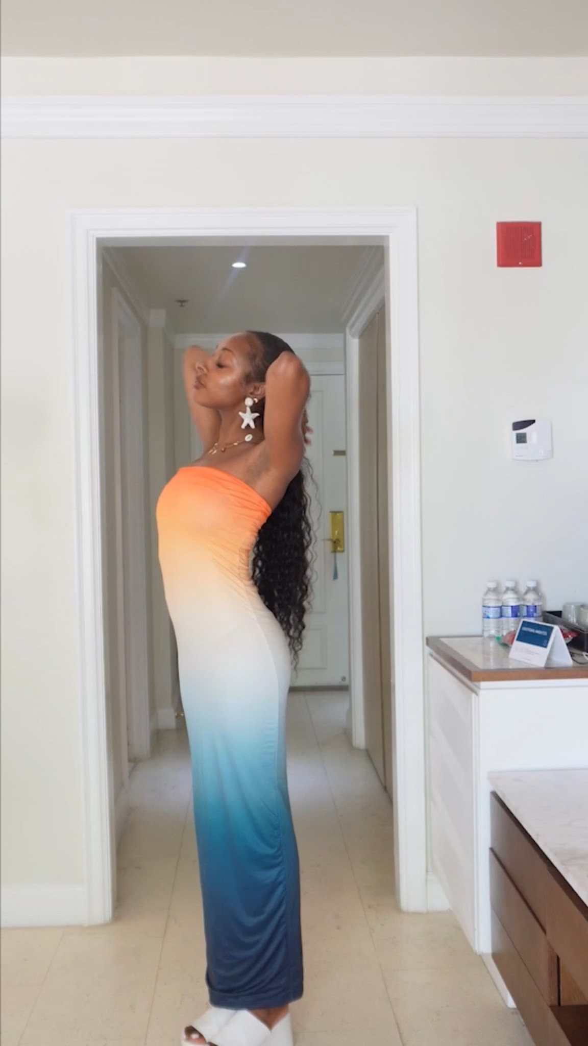 SHEIN gradient maxi dress. 

The perfect dinner beach dress 🤍🌊

#LTKTravel #LTKSwim #LTKSeasonal