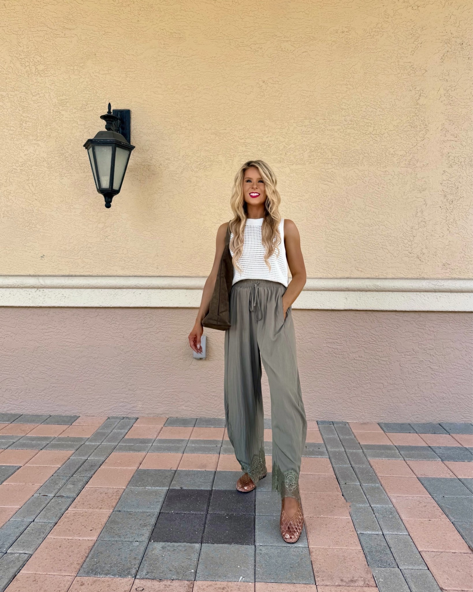 Trendy fall outfit styled with the viral look for less lace hem pants. 

Casual fall outfit, Barrel pants, fall pants, lace pants, wide leg pants, suede bag, fall bag, green pants, fall fashion trends, petite fall outfit, sweater top

#LTKootd #LTKSaleAlert #LTKPetite