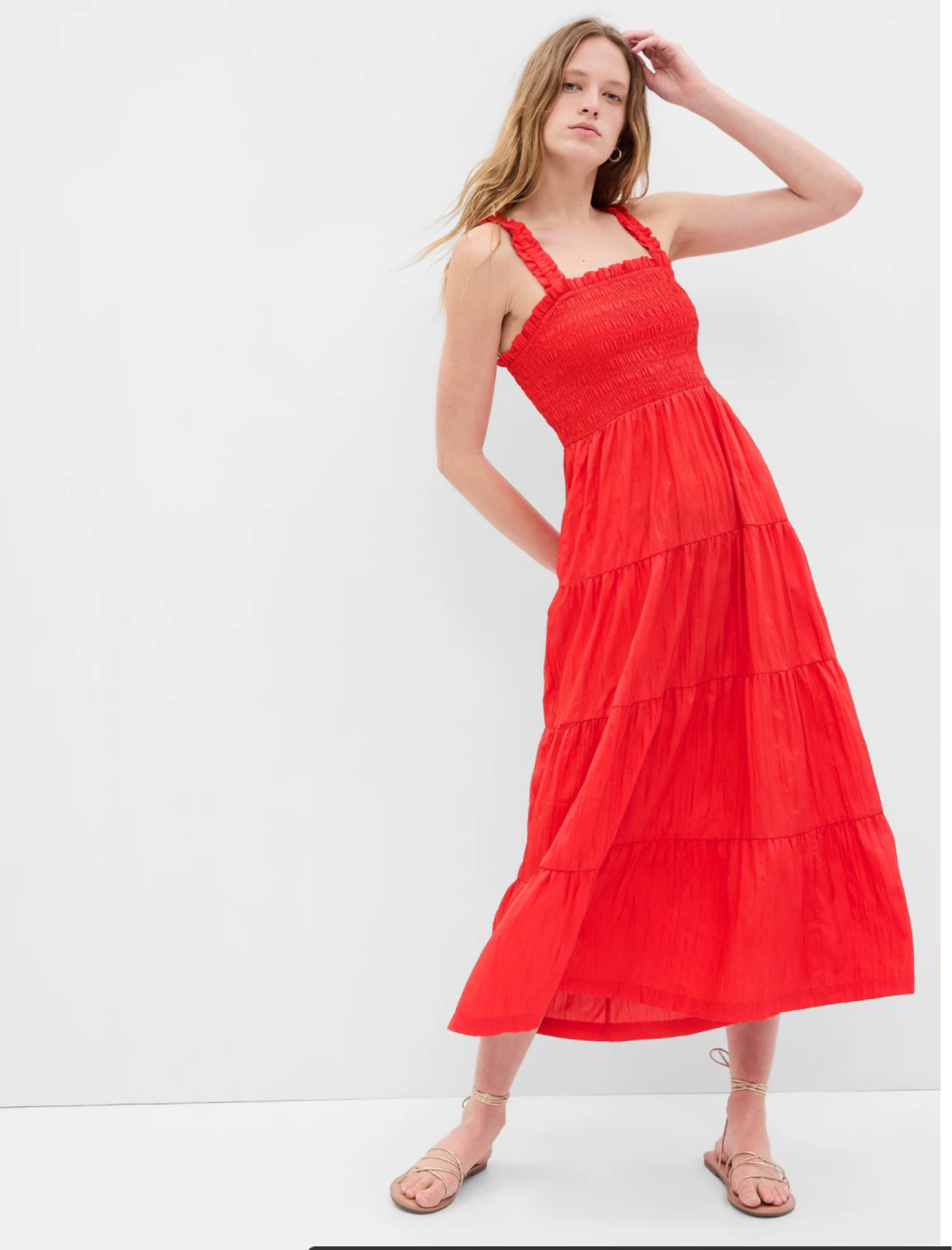 Smock Tiered Maxi Dress

This is a thin material so you’ll want to consider that when purchasing. The colour is beautiful and so is the fit. 

#LTKcurves #LTKstyletip