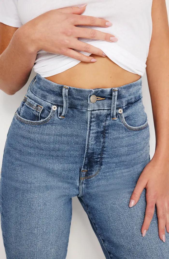 Good American Good Boy High Waist Boyfriend Jeans | Nordstrom | Nordstrom