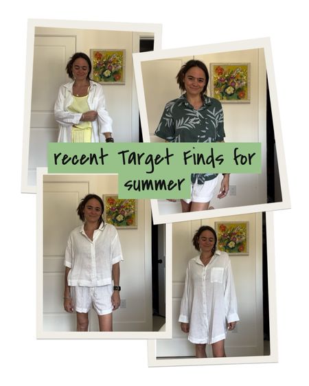 Linen target set. Linen nightshirt. Linen coverup. White linen for summer. Target finds! 

#LTKtravel #LTKstyletip #LTKfindsunder50
