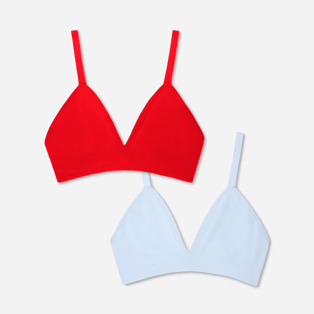 Women's Seamless Triangle Bralette 2-Pack | Bombas