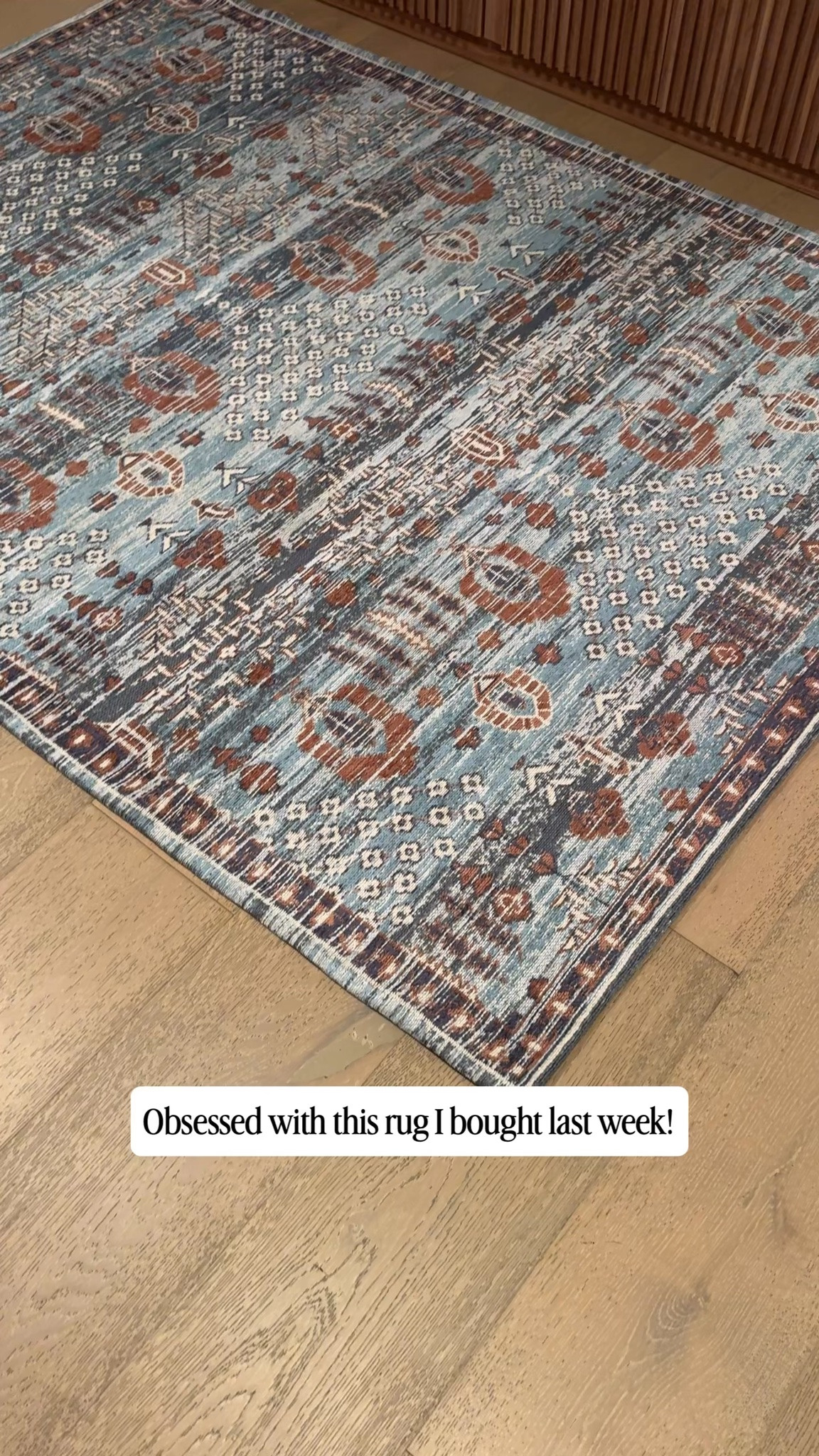 The best thing I bought @target this week.  Just laid out this blue vintage like rug in front of my new sideboard.

#Rug #TargetFINDS #TargetRugs #TargetHome ￼

#LTKSeasonal #LTKHome