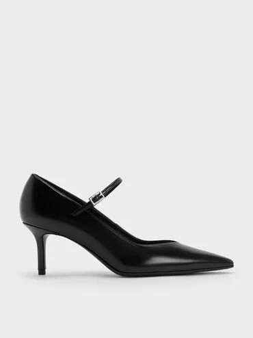 Pointed Mary Jane Pumps
    
         - Black | Charles & Keith US