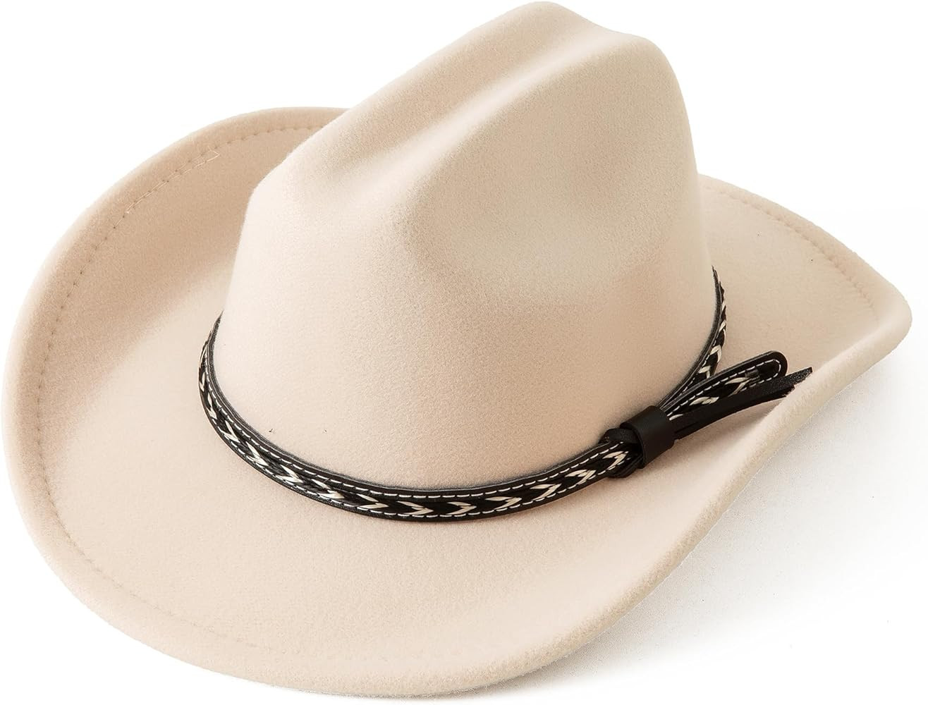 Amazon.com: Jastore Kids Cowboy Hat for Girls Boys Western Cowgirl Hat with Buckle Belt Cattleman Style Cowboy Hat (US, Age, 5 Years, 10 Years, Beige): Clothing, Shoes & Jewelry | Amazon (US)