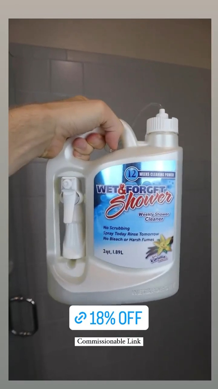 Sale Alert 🚨 This shower cleaner is 18% off! You only have to spray it down, leave it over night and then rinse in the morning!

#LTKunder100 #LTKsalealert #LTKhome