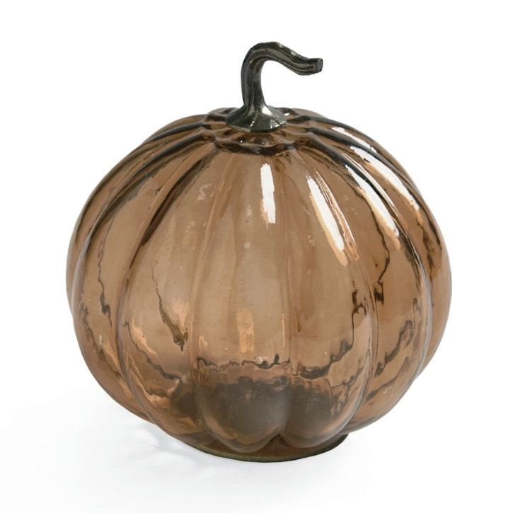 Umber Glass Pumpkin | Grandin Road