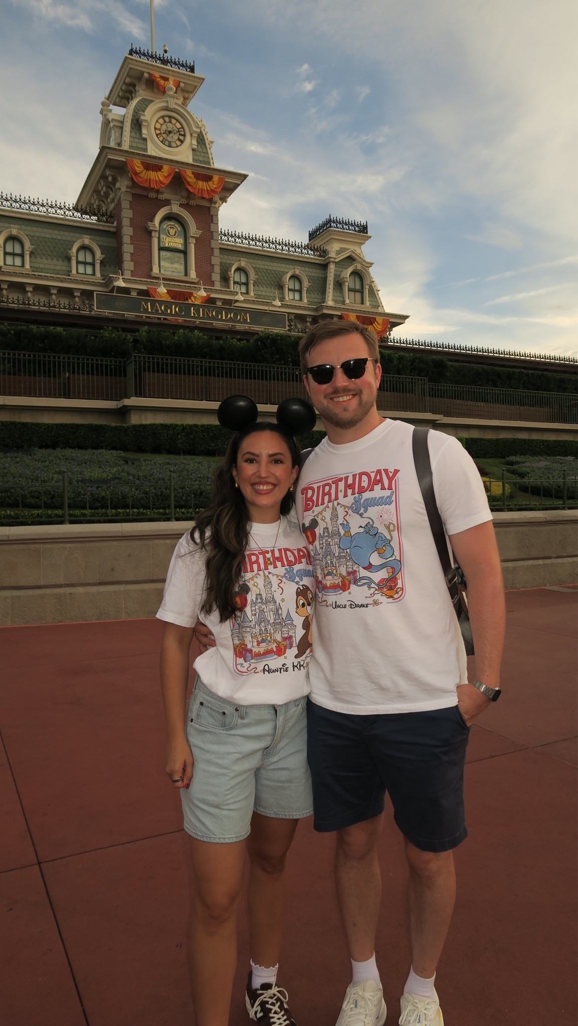 Personalized birthday shirts we did for my nephews Disney trip! You can personalize the names, characters & balloon with their age!

I sized up to a medium, 27 in shorts

#LTKootd
