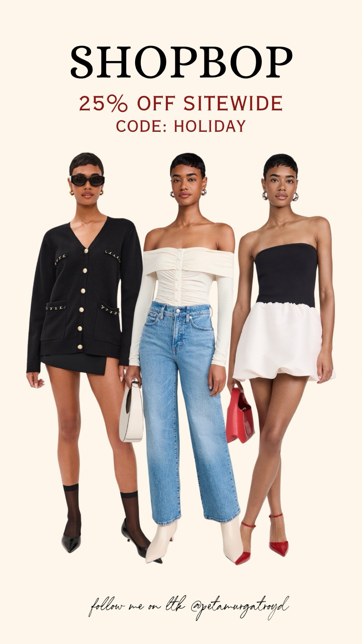 25% off sitewide with code HOLIDAY

#LTKSaleAlert #LTKStyleTip #LTKHoliday