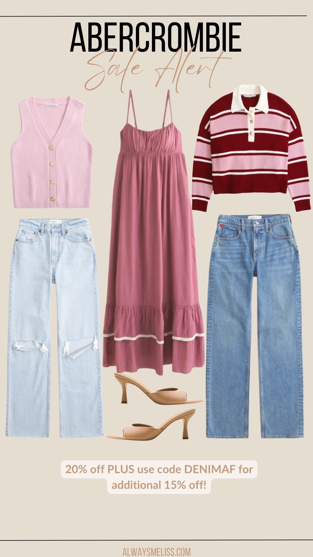 Love these finds from Abercrombie! The pink and red sweater is so cute for V day too. On sale now!! 

Abercrombie sale 
Pre-spring outfits 
Vacation dresses

#LTKSeasonal #LTKSaleAlert