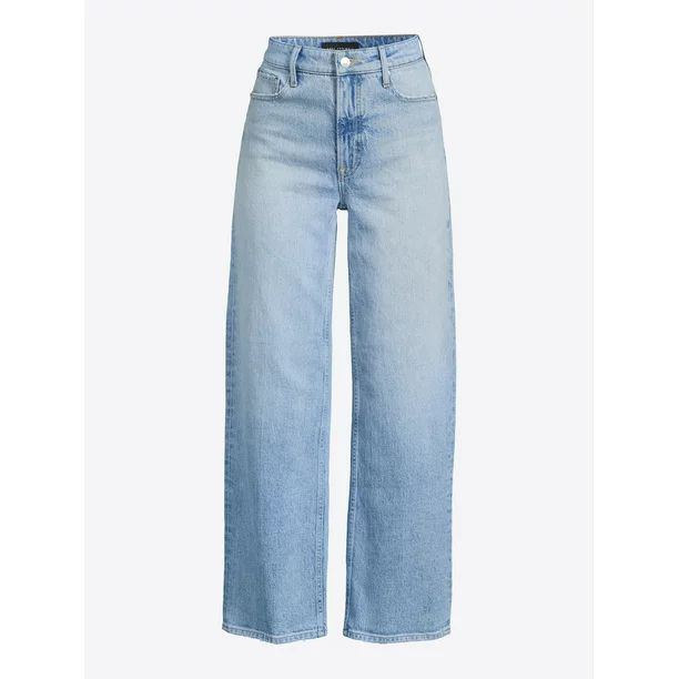 Free Assembly Women's Cropped Wide Straight Jeans - Walmart.com | Walmart (US)