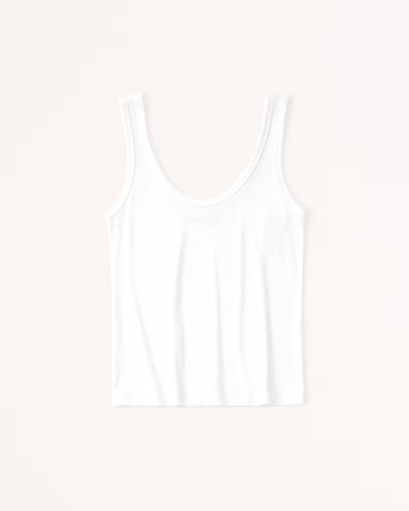 Featherweight Rib Scoopneck Tank | Abercrombie & Fitch (US)