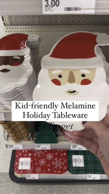 Kid friendly melamine holiday tableware at target. 

#LTKHolidaySale