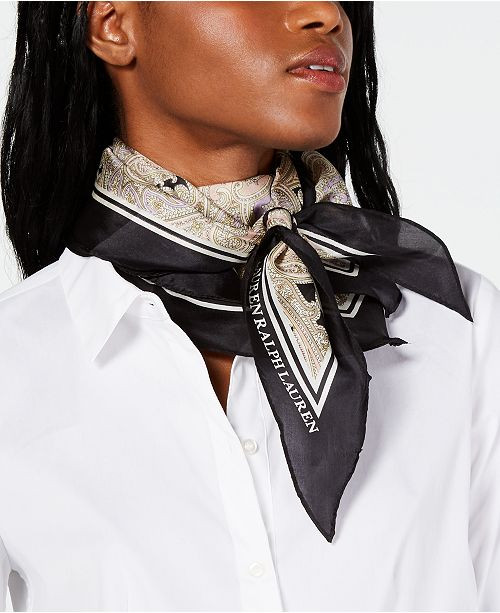 Lauren Ralph Lauren Clara Paisley Diamond Scarf & Reviews - Women - Macy's | Macys (US)