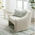 Better Homes & Gardens Emerson Curvy Accent Chair, Cream Linen | Walmart (US)