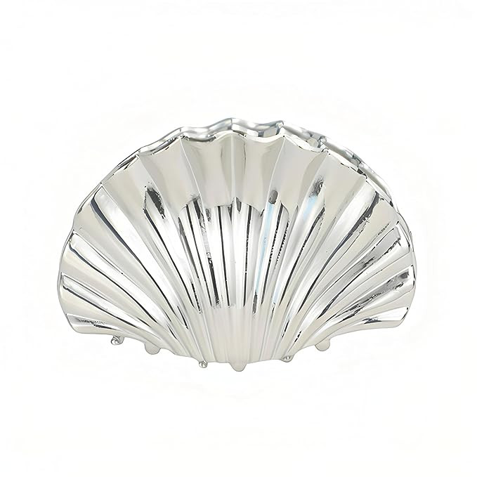 2.17'' Small Silver Sea Shell Claw Clips for Women Girls Cute Hair Accessories for Birthday Party... | Amazon (US)