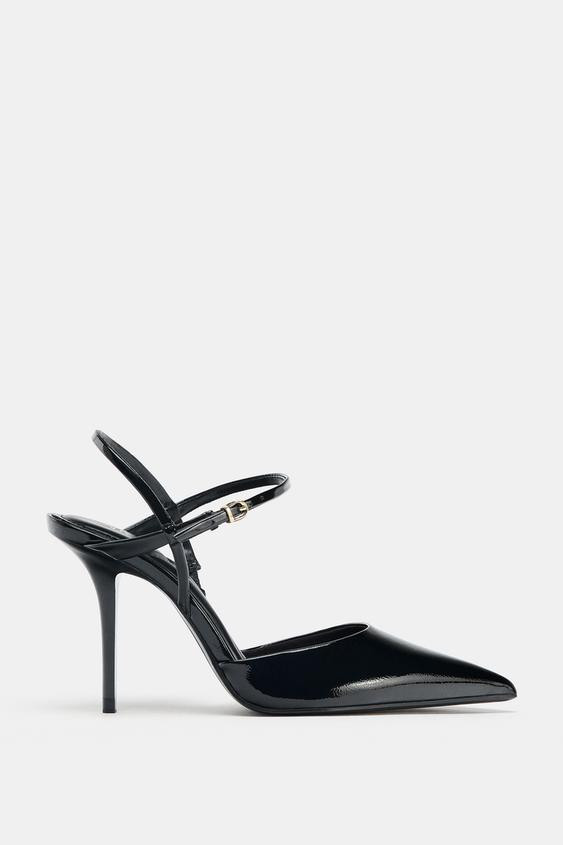 SLINGBACK ANKLE STRAP HEELS | Zara Canada