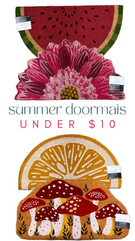 🌞 Step into summer with a slice of fun at your doorstep! 🍋🍉🌸 $10 doormats!

#SummerDecor #AffordableHome #Under10Finds #HomeSweetHome #BudgetFriendlyDecor #DoorMatLove #SunnyEntryway #FruitfulDecor #LemonLove #WatermelonWonder #FlowerPower #MushroomMagic #SummerSavings #DecorOnADime #InstaHomeInspo 

#LTKSeasonal #LTKHome #LTKSaleAlert